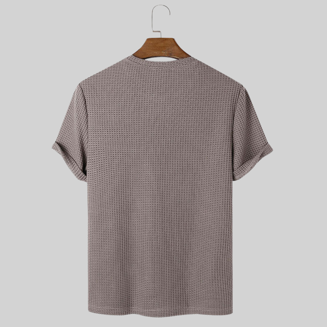 Abel - Chemise tricotée côtelée - Élégante décontractée - Hommes