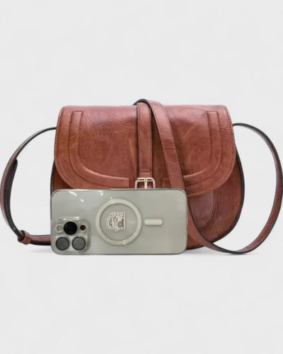 Adèle | Sac bandoulière demi-lune en similicuir